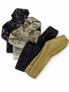 Boys Size 4 Clothing Bundle Cat & Jack | Hoodie Joggers Shorts 5pc
